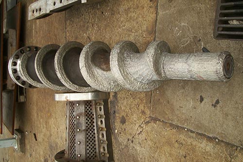 Hardfaced Screw Feeder & Housing